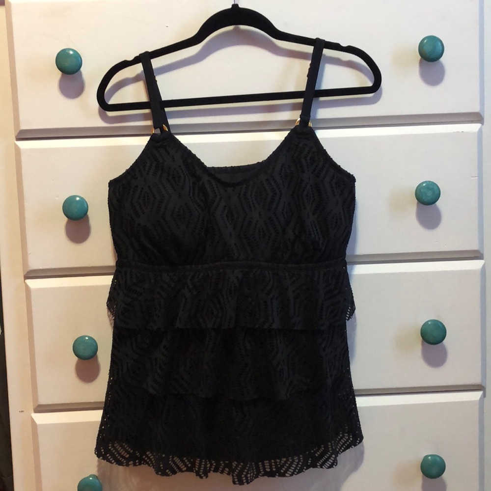 Black Lace 2 pc Tankini